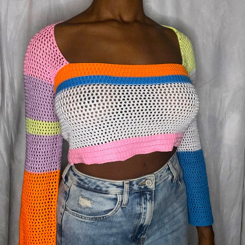Multicolored Knit Top